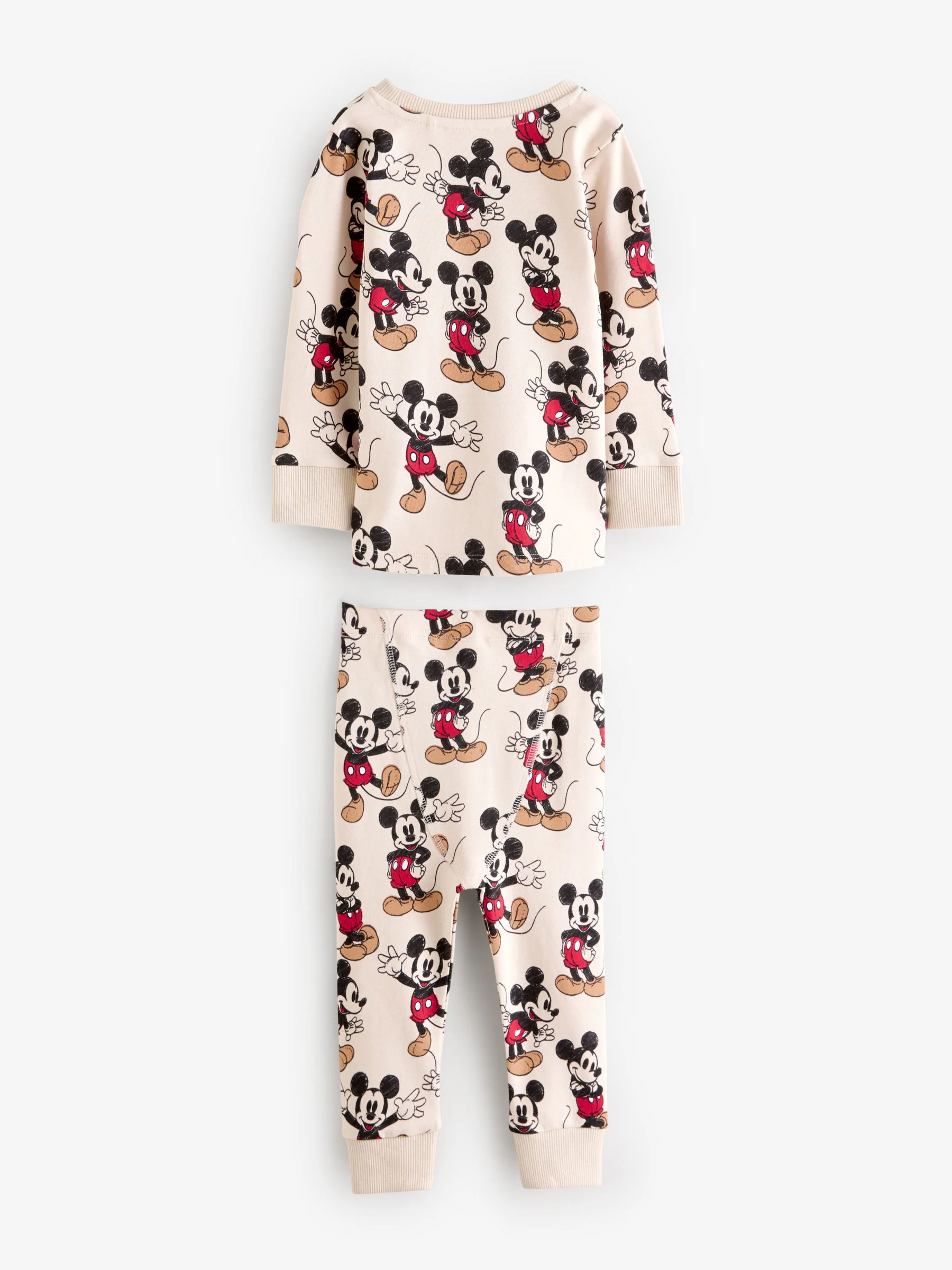Blauw/ecru Mickey Mouse - Verpakking van 3 knusse pyjama's (9 mnd-10 jr)