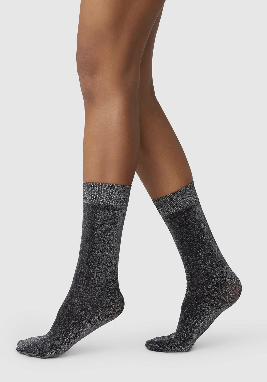 Swedish Stockings Socken Ines Shimmery Socks Black