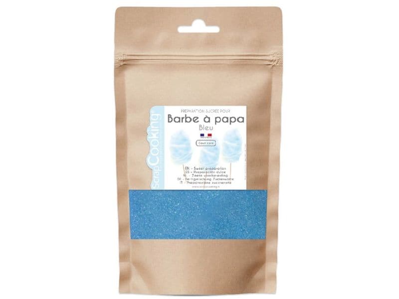 ScrapCooking Fertigmischung Zuckerwatte Colageschmack Blau Blaue Zuckerwattemischung