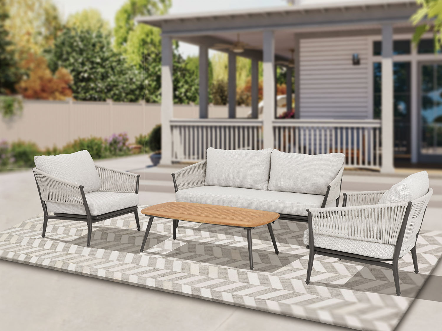Gartenlounge Isabella 4-teilig