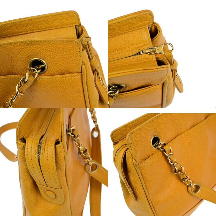 Chanel Vintage Chanel Shoulder Bag Yellow