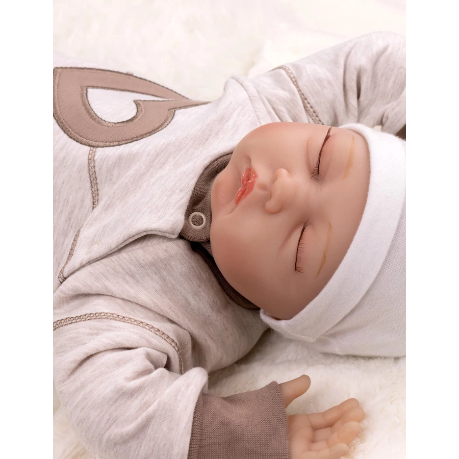 Baby Sweets Schlafanzug Patchwork Herzen beige