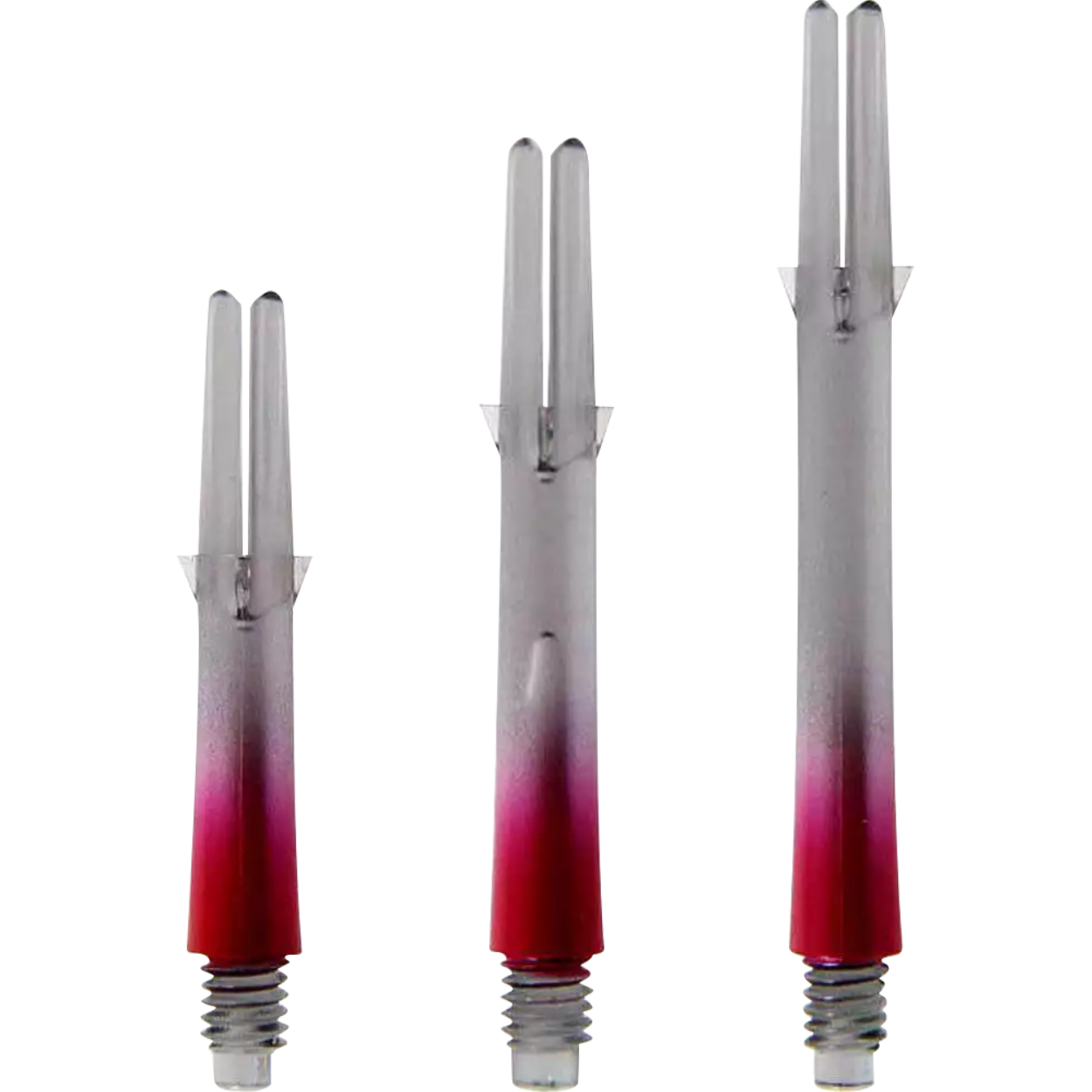 L-Style - L-Shaft Lock Straight TwoTone - Schwarz Klar Rot