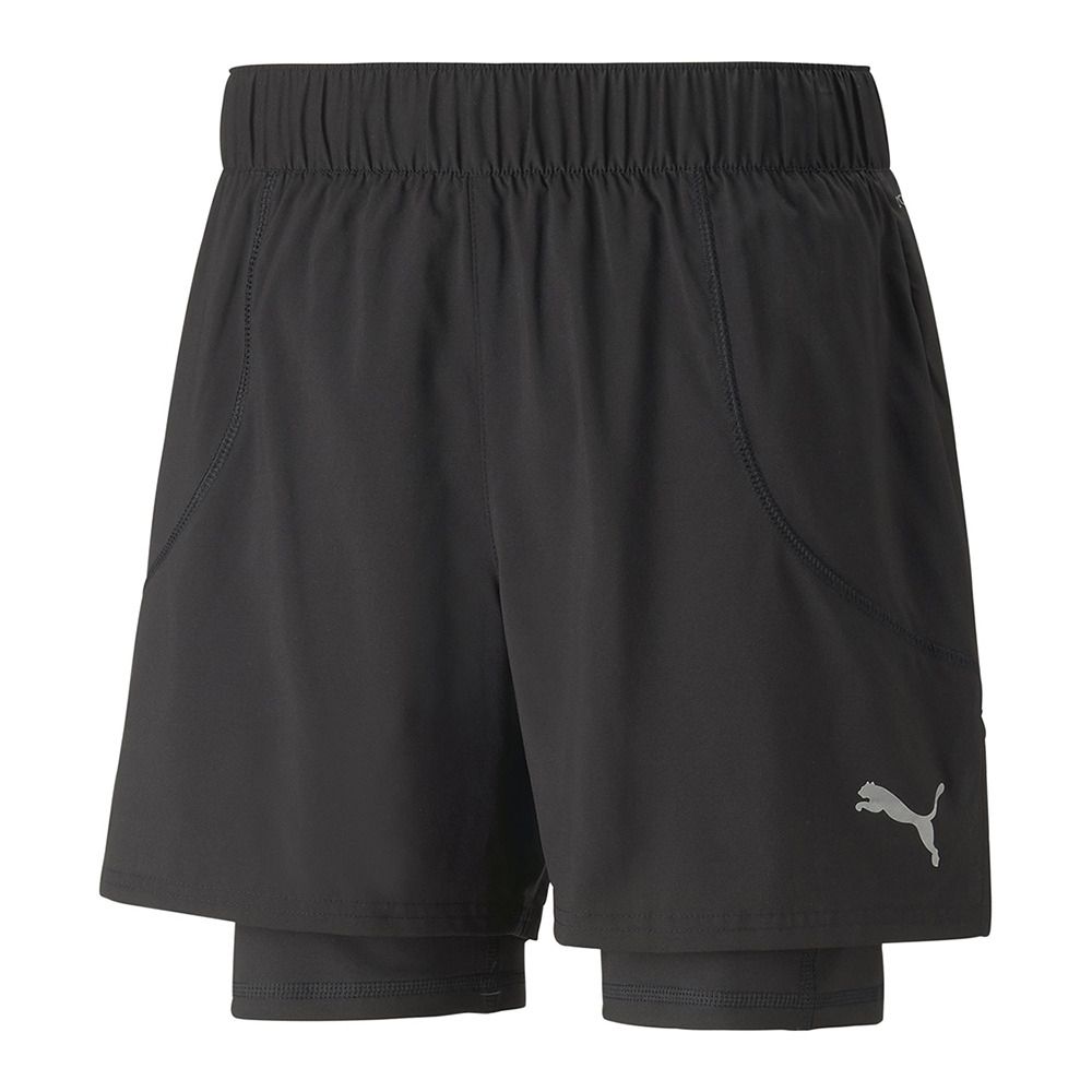 Puma FD RUN - Short 2 en 1 Homme puma black