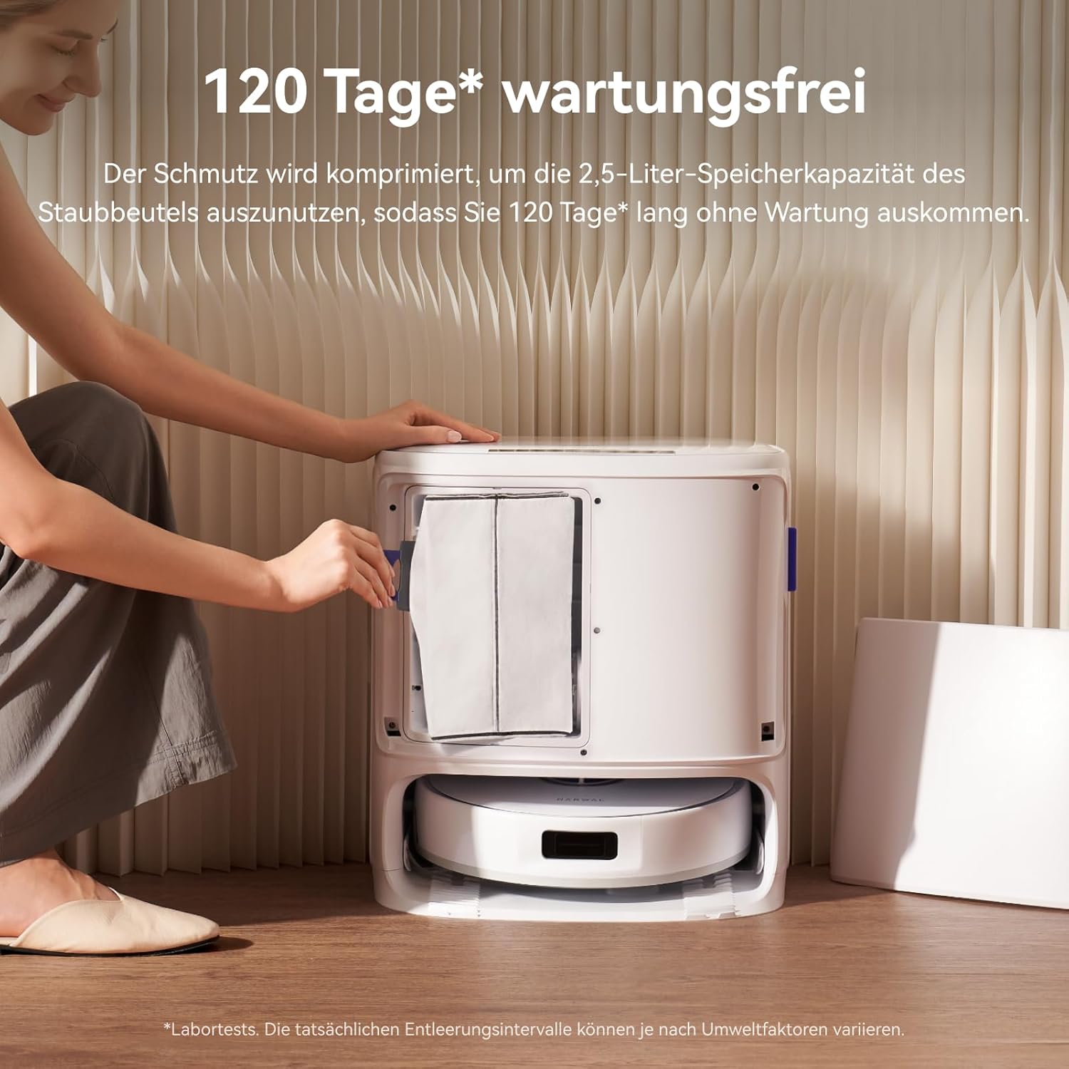 NARWAL Freo X10 Pro Saugroboter mit Wischfunktion, 11.000 Pa, DualFlow Tangle-Free, Selbstreinigung und Trocknung,8N Druck Breiterer Wischmopp, LiDAR-Navigation, 220Min Laufzeit, für Teppich,Tierhaare
