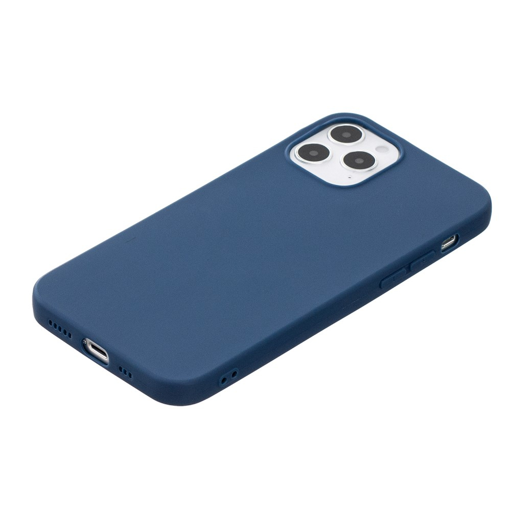 iPhone 12 / iPhone 12 Pro Gummi Case Hülle Matt - Dunkelblau