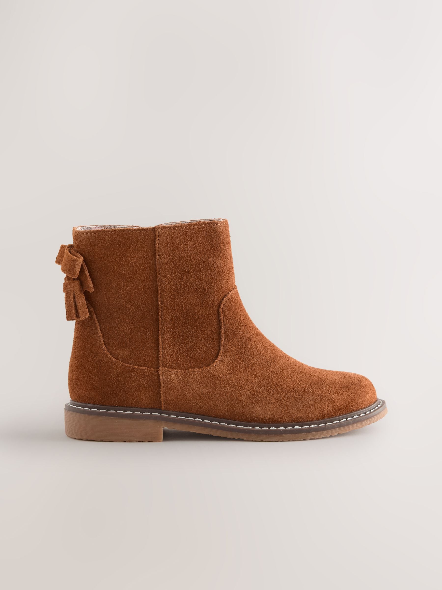 Lichtbruin - Suede Water Repellent Ankle Boots