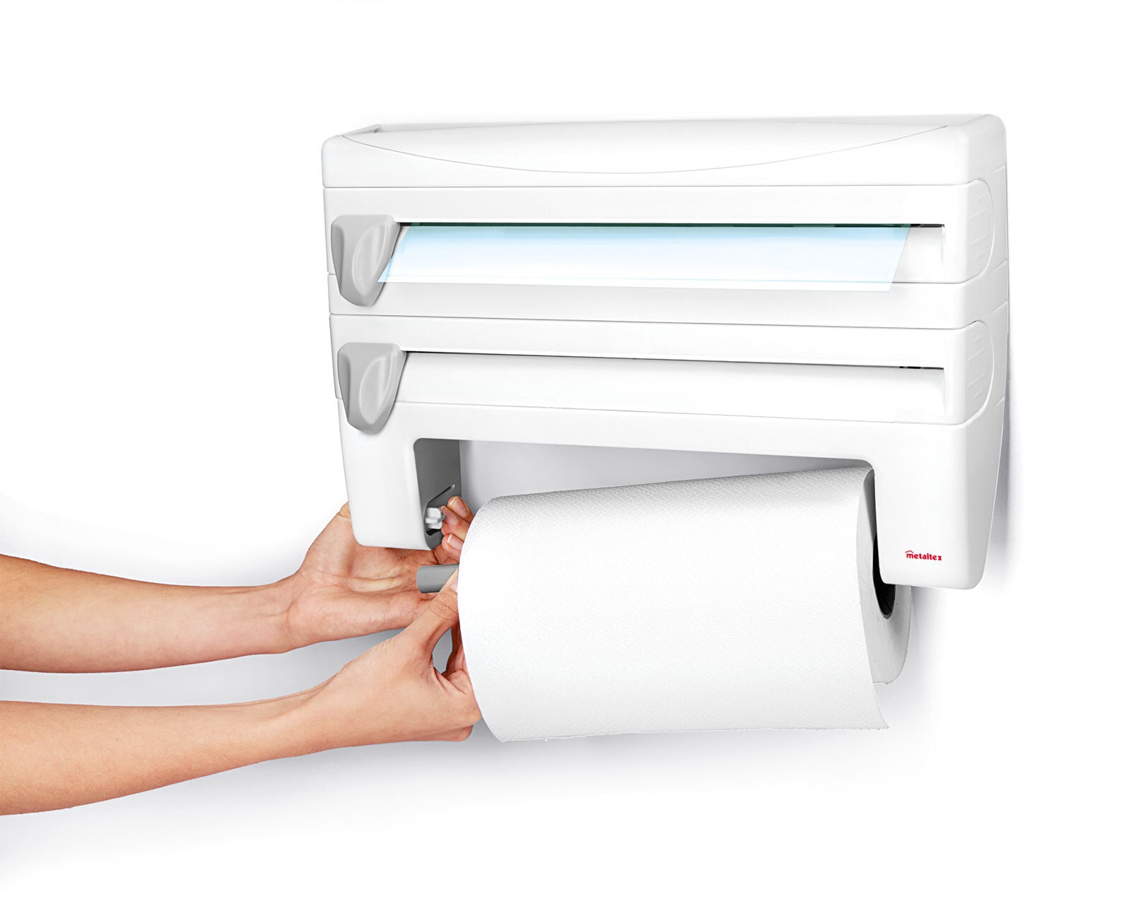 metaltex Küchenrollenspender roll´n´roll für 3 Rollen