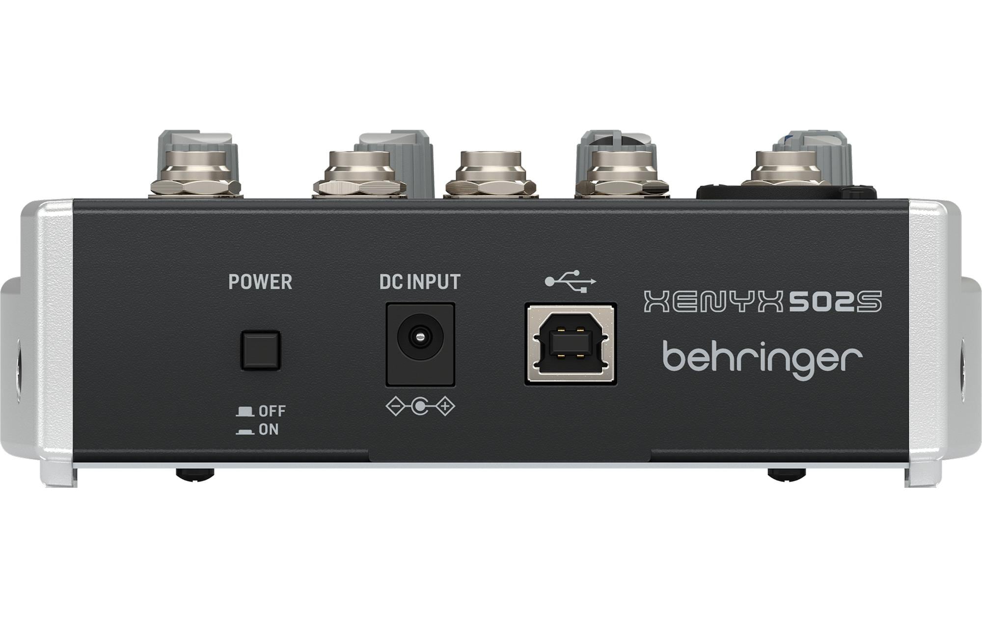 Mischpult XENYX 502SAnaloges Mischpult mit 5 Eingängen und USB-Streaming-Schnittstelle