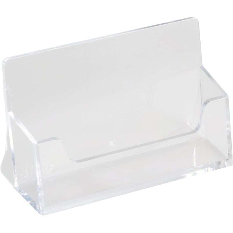 Porte carte de visite 1 case 5,6 x 9,4 x 3,8 cm transparent