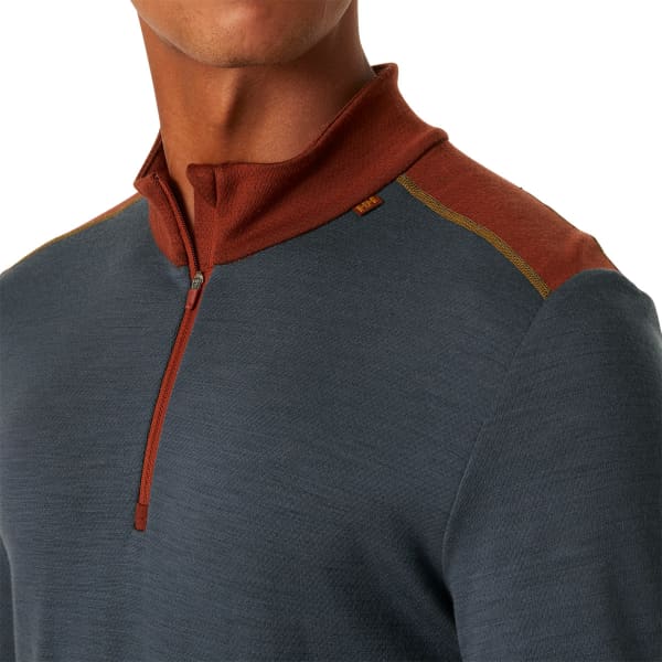 T-shirt thermique HELLY HANSEN LIFA MERINO MIDWEIGHT 1/2 ZIP ALPINE FROST