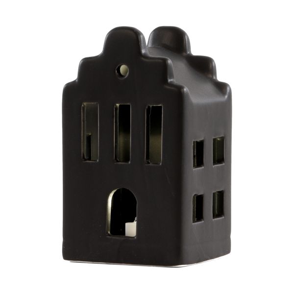 Jens Living Keramiek LED Huisje - Zwart