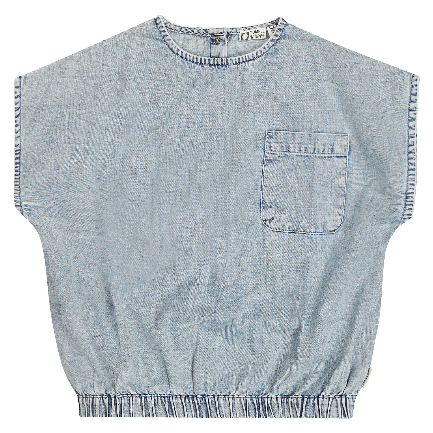 Tumble 'n Dry Tumble 'n Dry top Mirtillo denim light stonewash