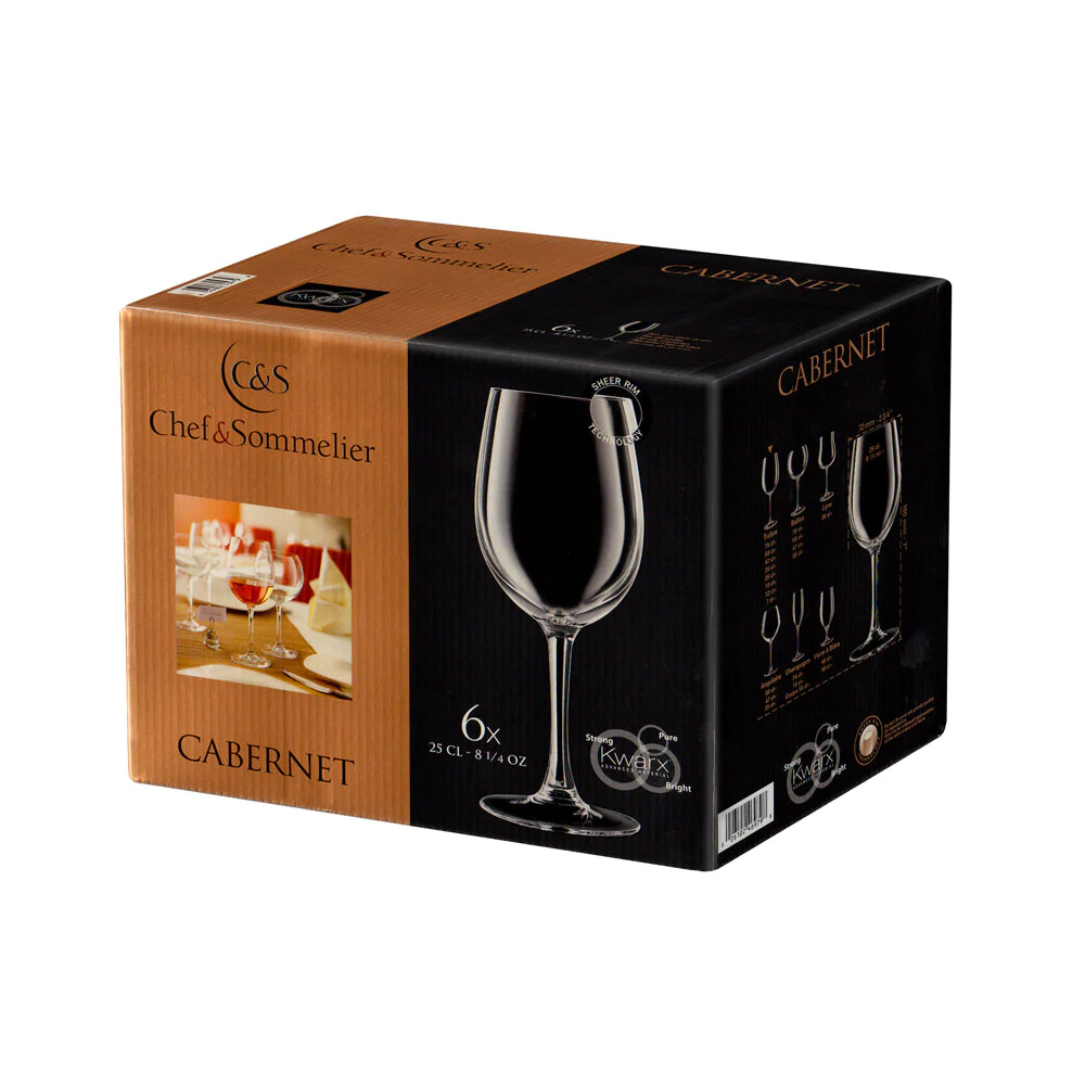 Cabernet Tulipe - 6 verres à pied 25cl Chef et sommelier
