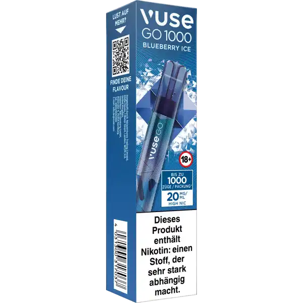GO 1000 Blueberry Ice Einweg E-Zigarette