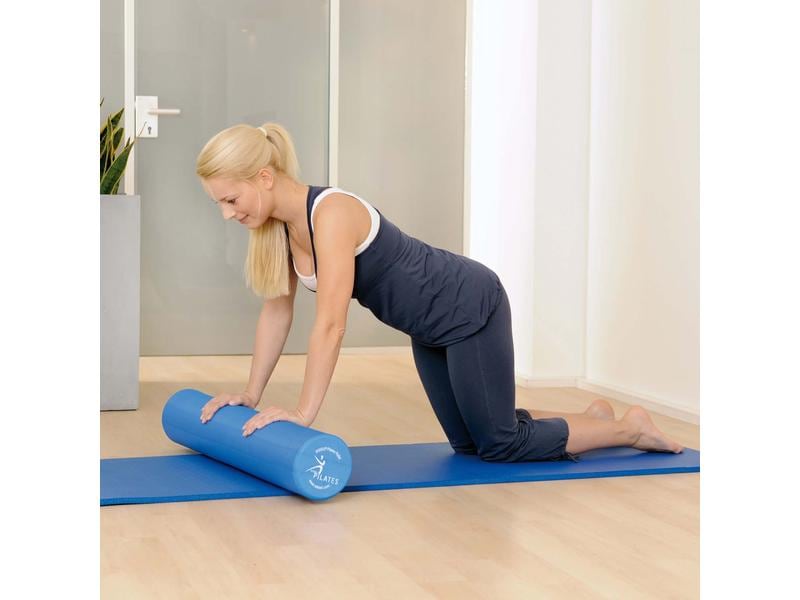 SISSEL Pilates Roller Pro 15 x 100 cm Blau Pilates Trainingsgerät