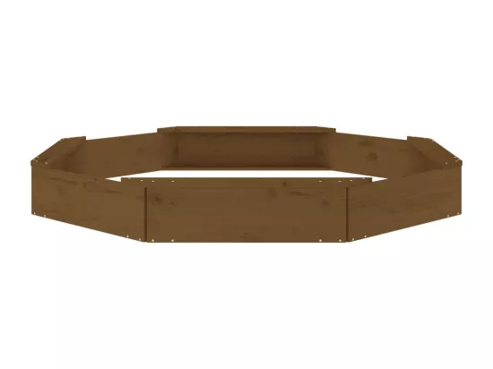 Bac à sable jeu bois marron 159.5 x 159.5 x 20 cm 02_0041538