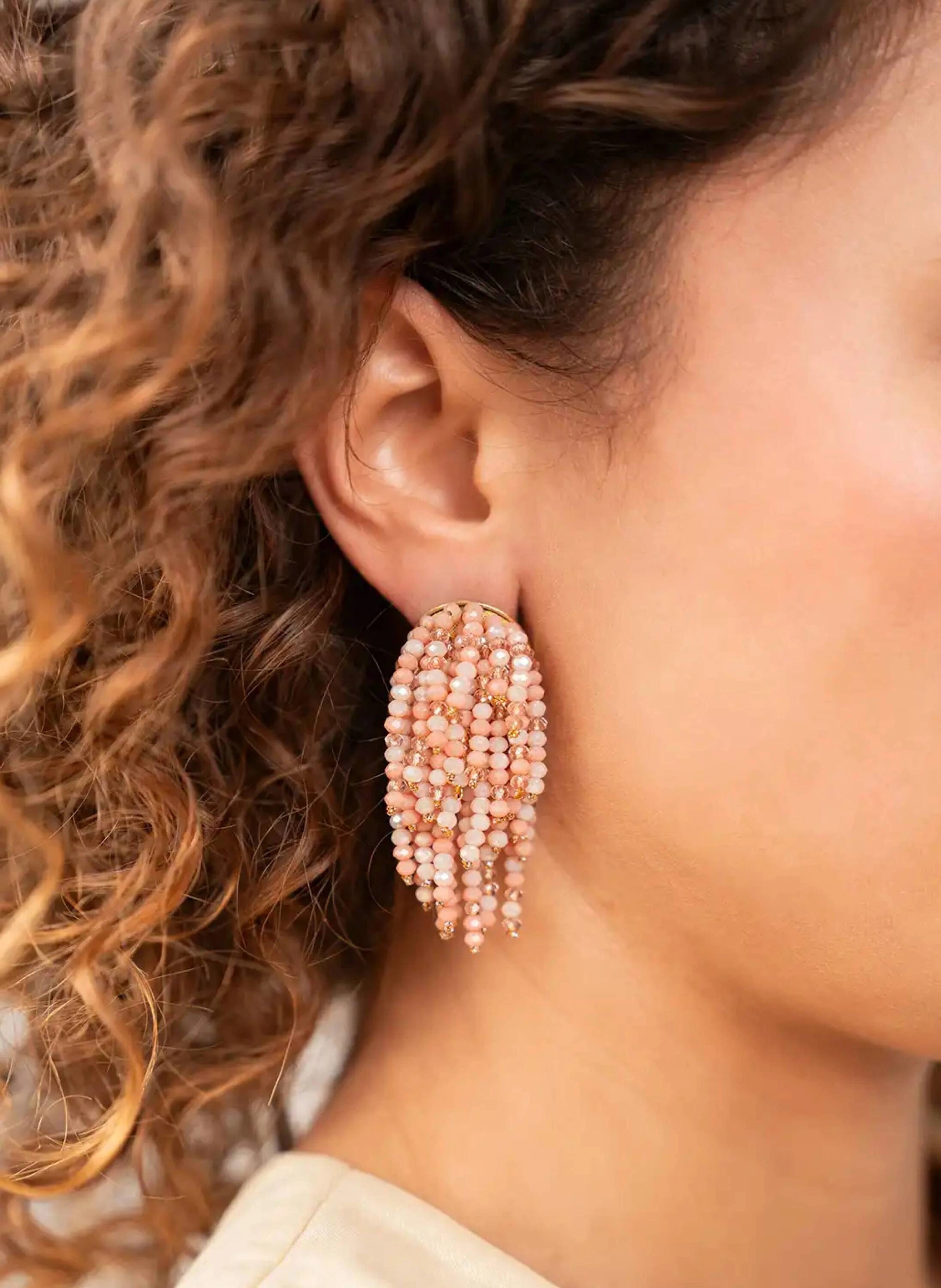 LOTT.gioielli Ohrhänger BABETTE WATERFALL S CORAL by GLAMBOU