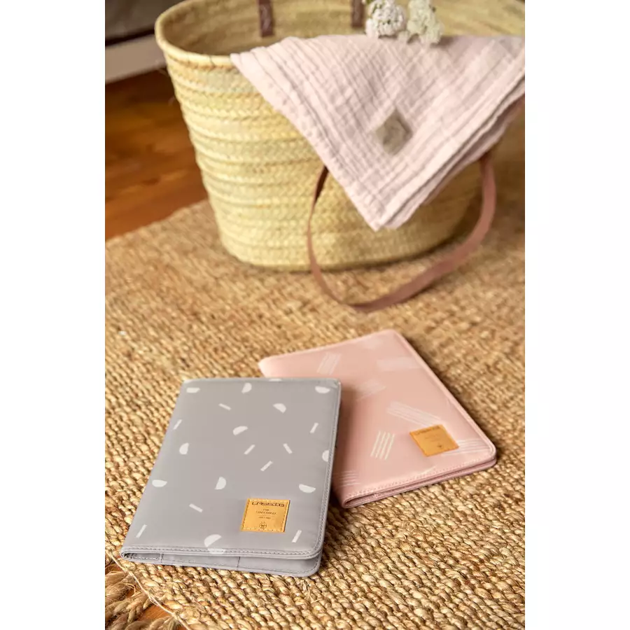 LÄSSIG Mutterpasshülle Casual Mum’s Organizer Blocks Taupe