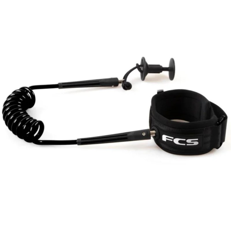 Leash Bodyboard FCS pour poignet Black - The Corner Shop