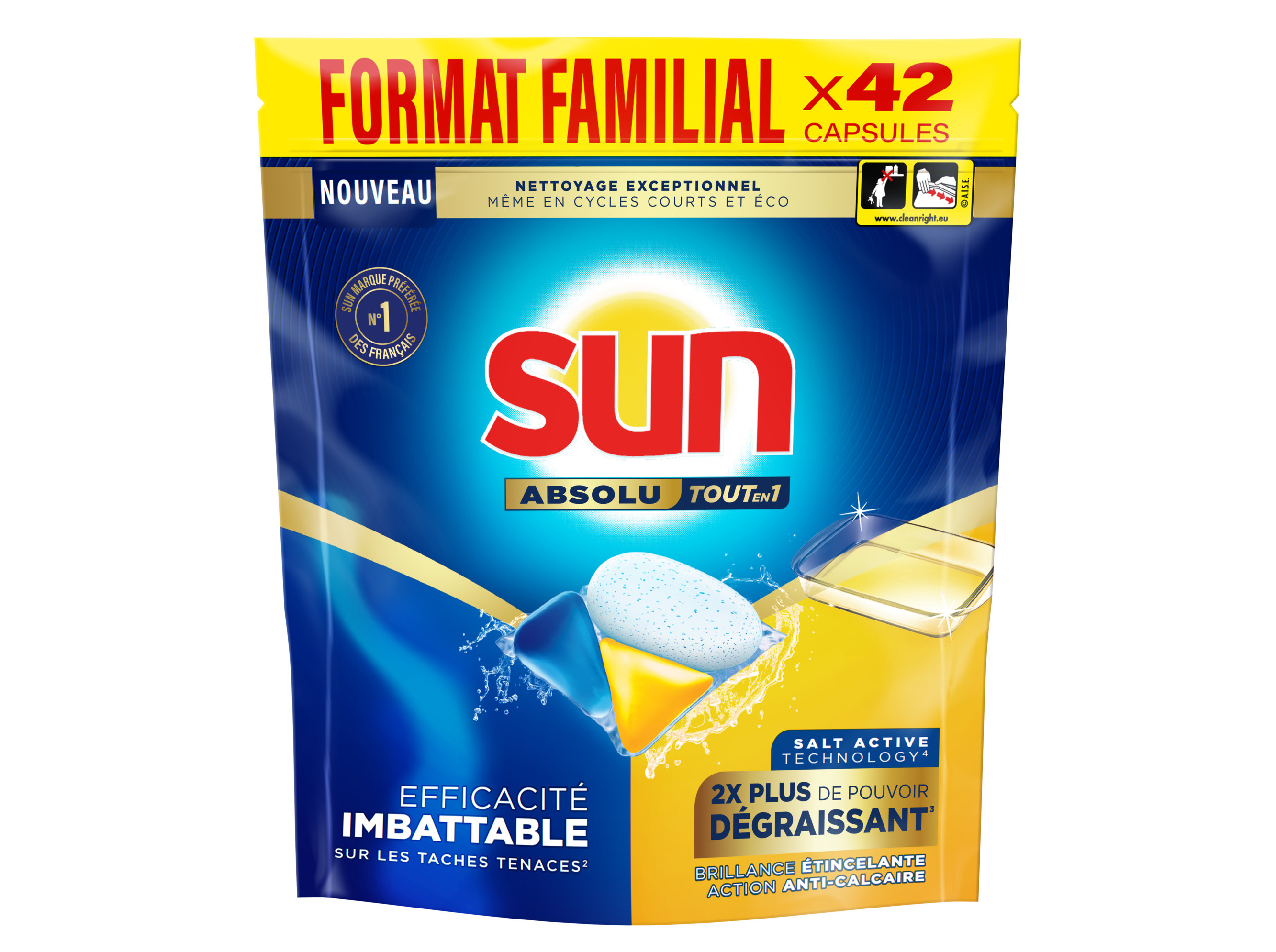 DET. LOIÇA MÁQUINA SUN ABSOLUTE DESENGORDURANTE 42UN