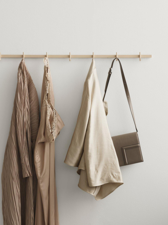String Furniture Relief wandkapstok 123 grijs