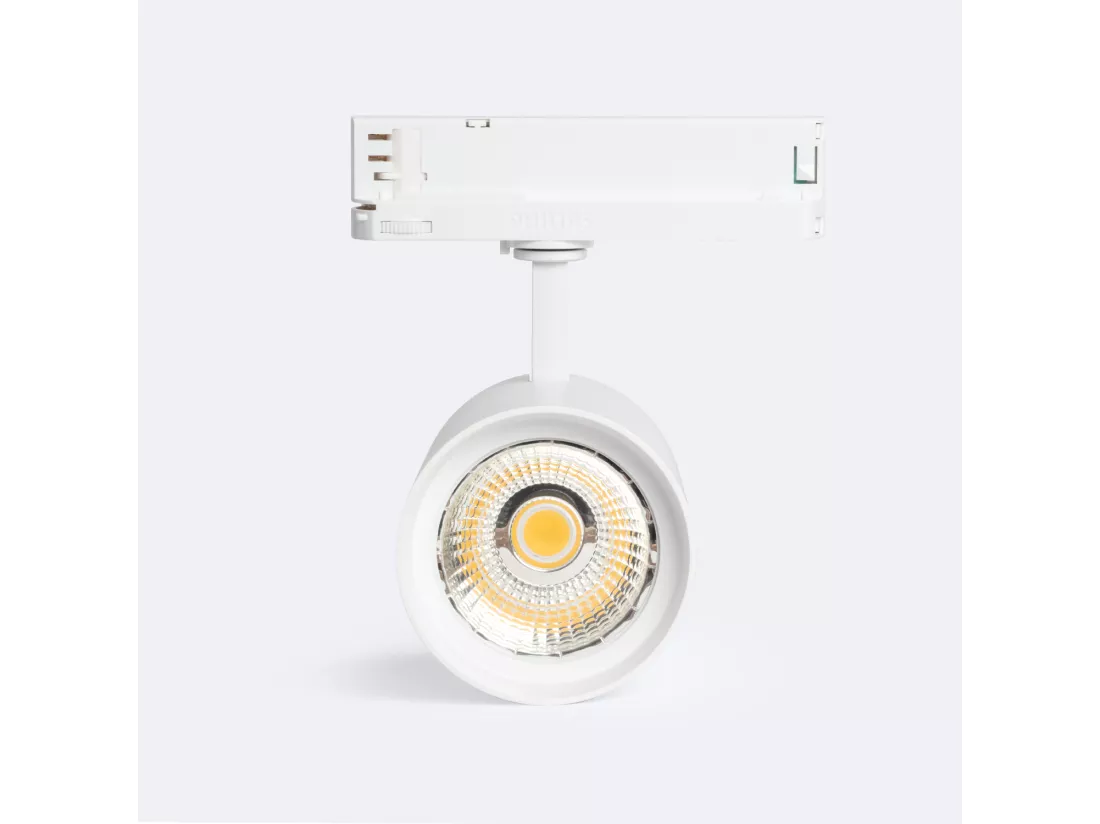 Spot LED sur Rail Triphasé 30W d'Angelo LIFUD Blanc 5000K Blanc froid