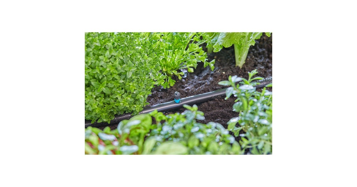 GARDENAMicro Strook Sprinkler  (Zwart/turquoise, 5 Stuks)