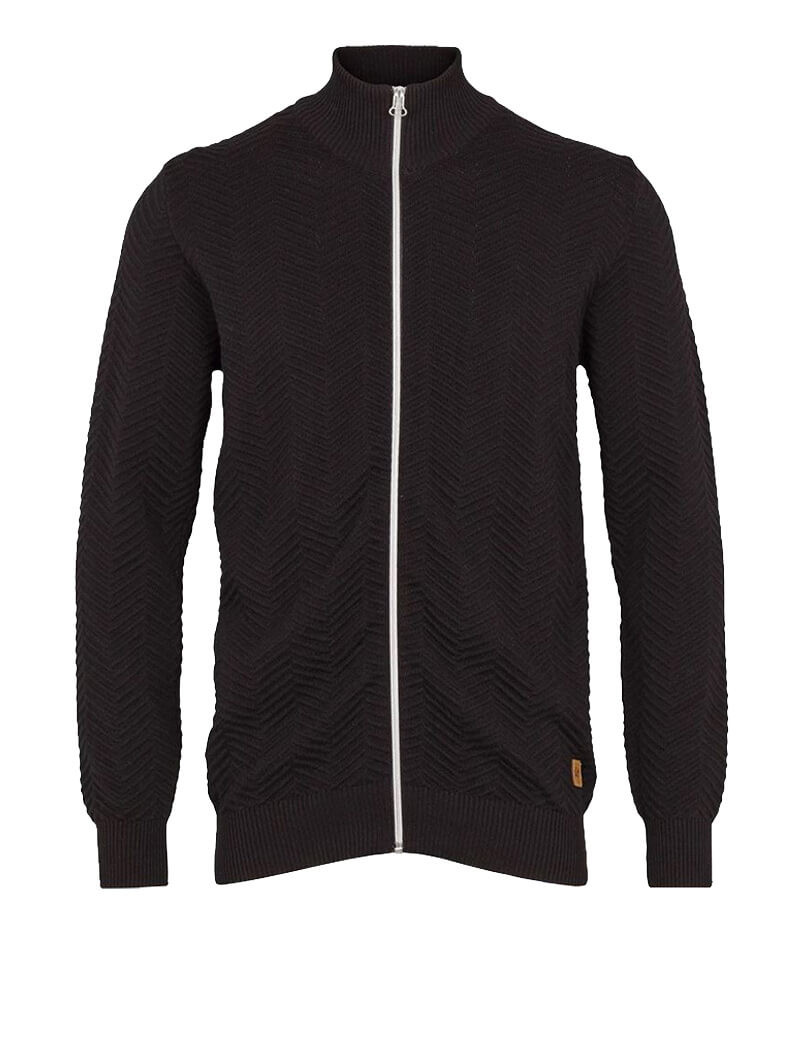 KRONSTADT GILET HOMME CARLO ZIP BLACK
