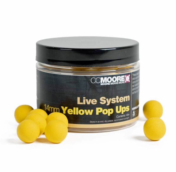 Pop-ups jaunes CC Moore Live System 14mm (45pcs)