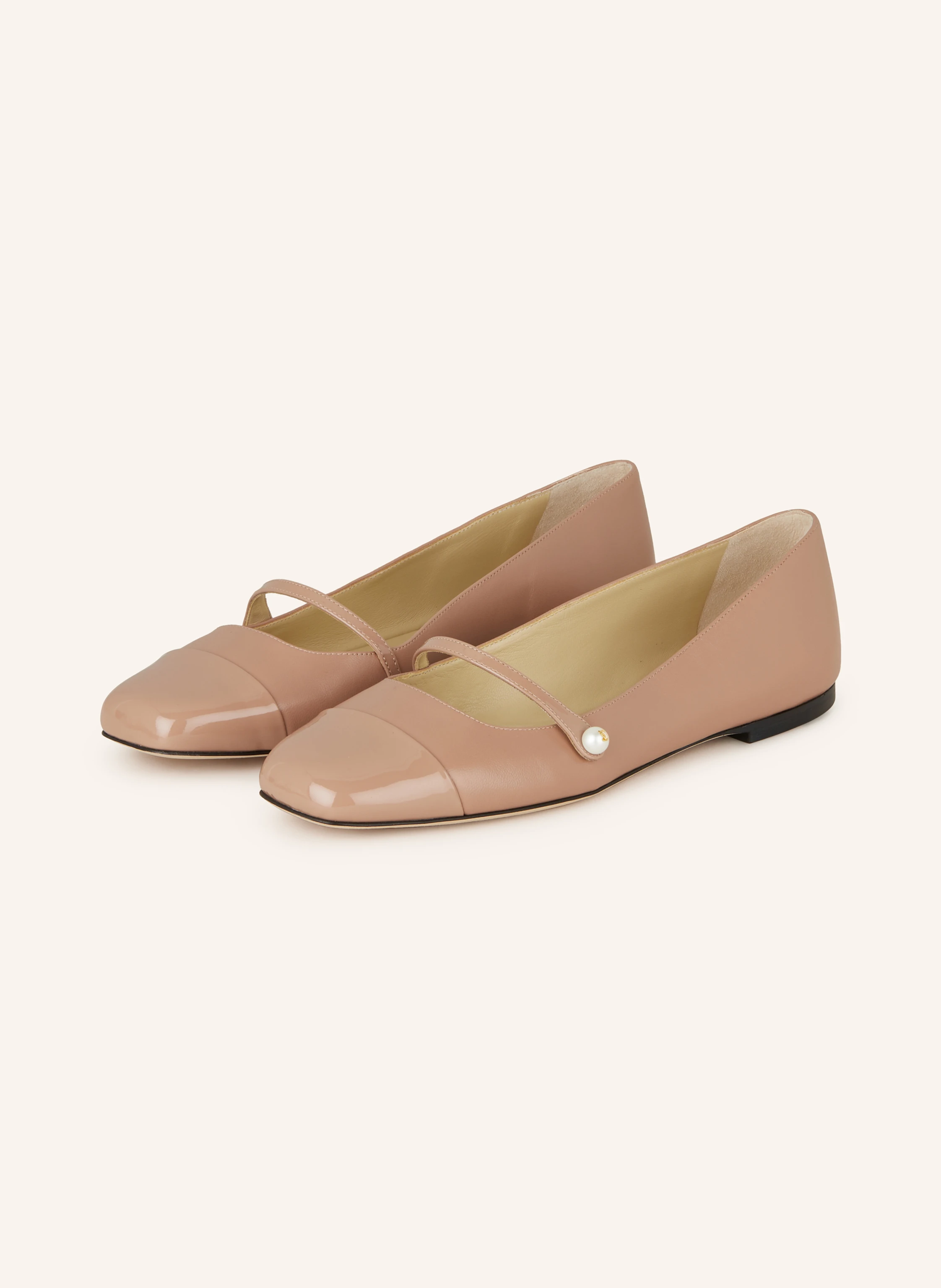 JIMMY CHOO Mary-Jane-Ballerinas ELISA mit Perlen
