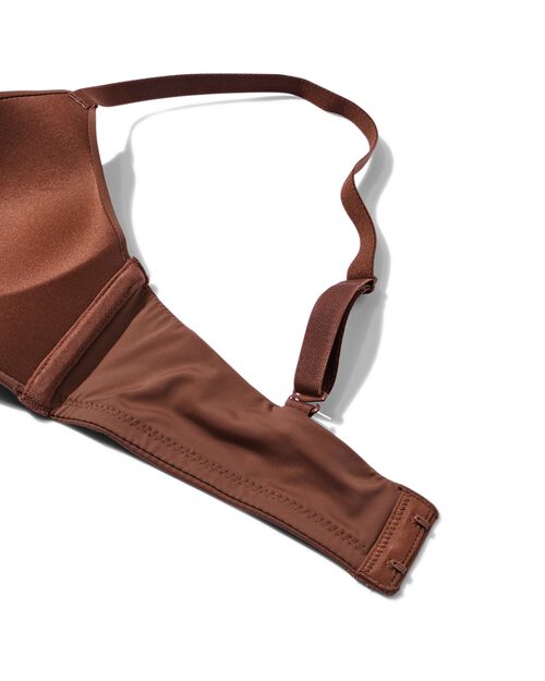 soutien-gorge préformé sans armatures micro recyclé  marron foncé