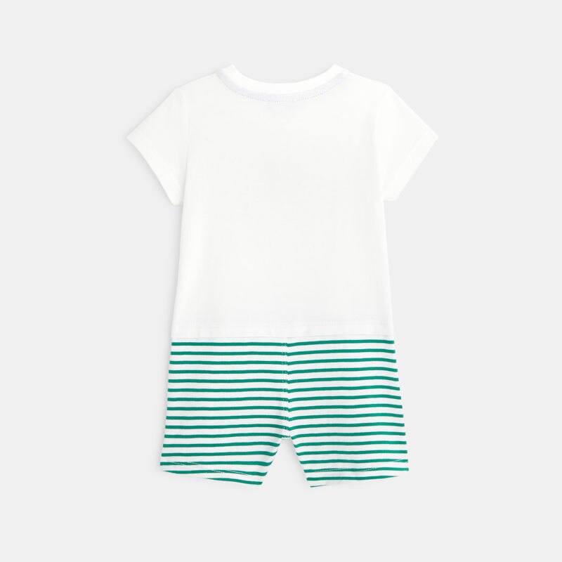 Combicourt bébé garçon rayé Absorba Aucune nuance
