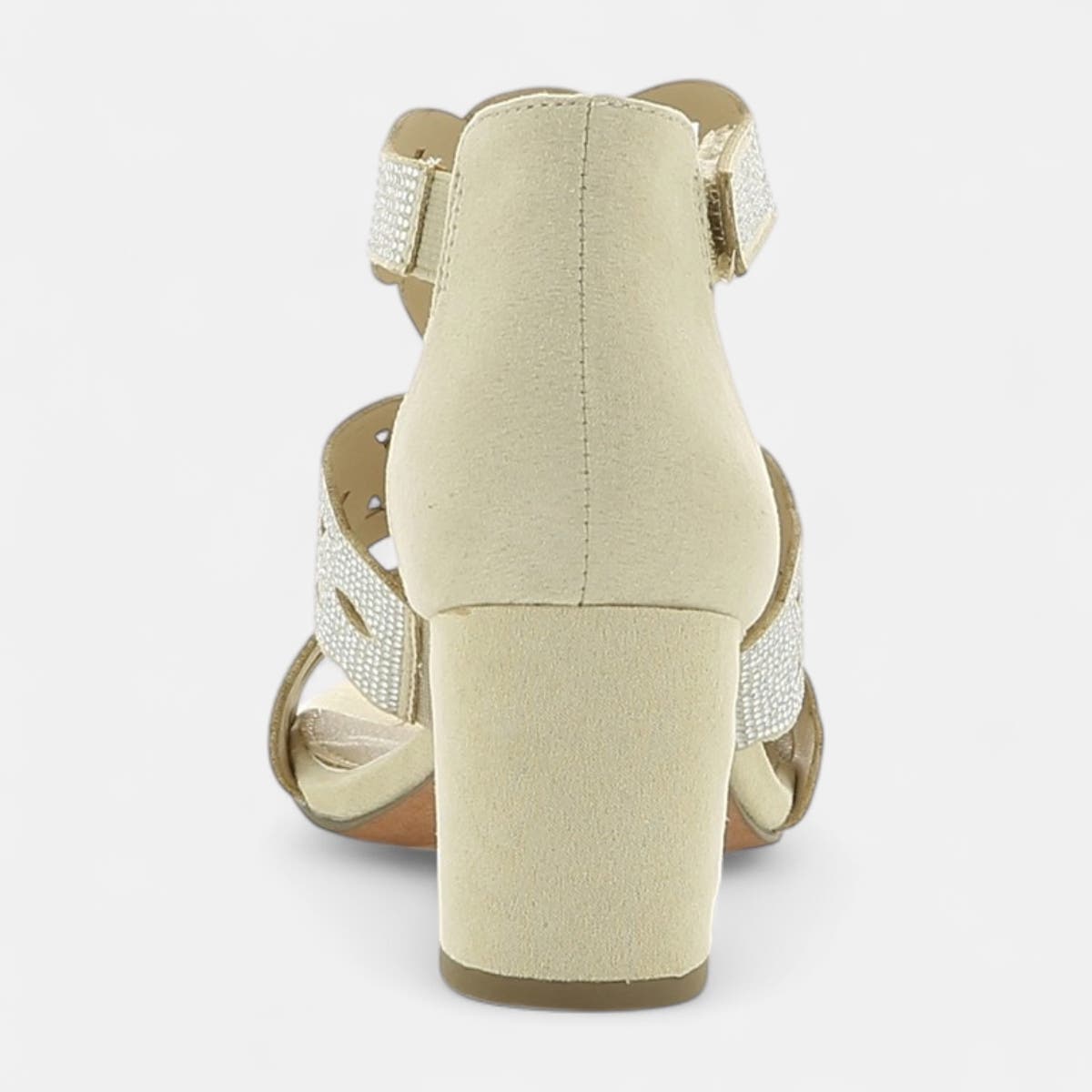 Nu-pieds à talon Femme beige
