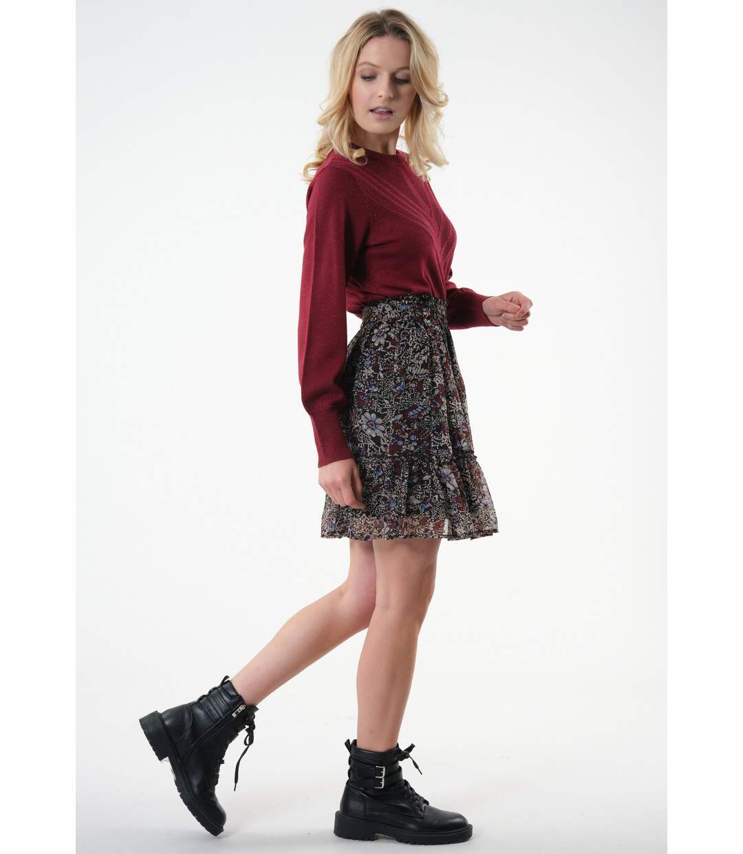 Jupe courte taille haute VANINA