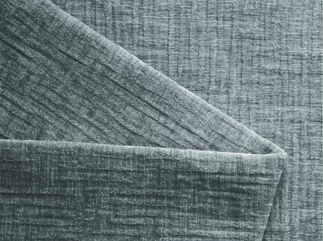Fauteuil en tissu chenille - jeans - AILANI