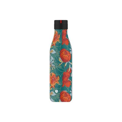 Les Artistes Paris - Gourde Bouteille isotherme 750 ml - Pivoines - acier inoxydable