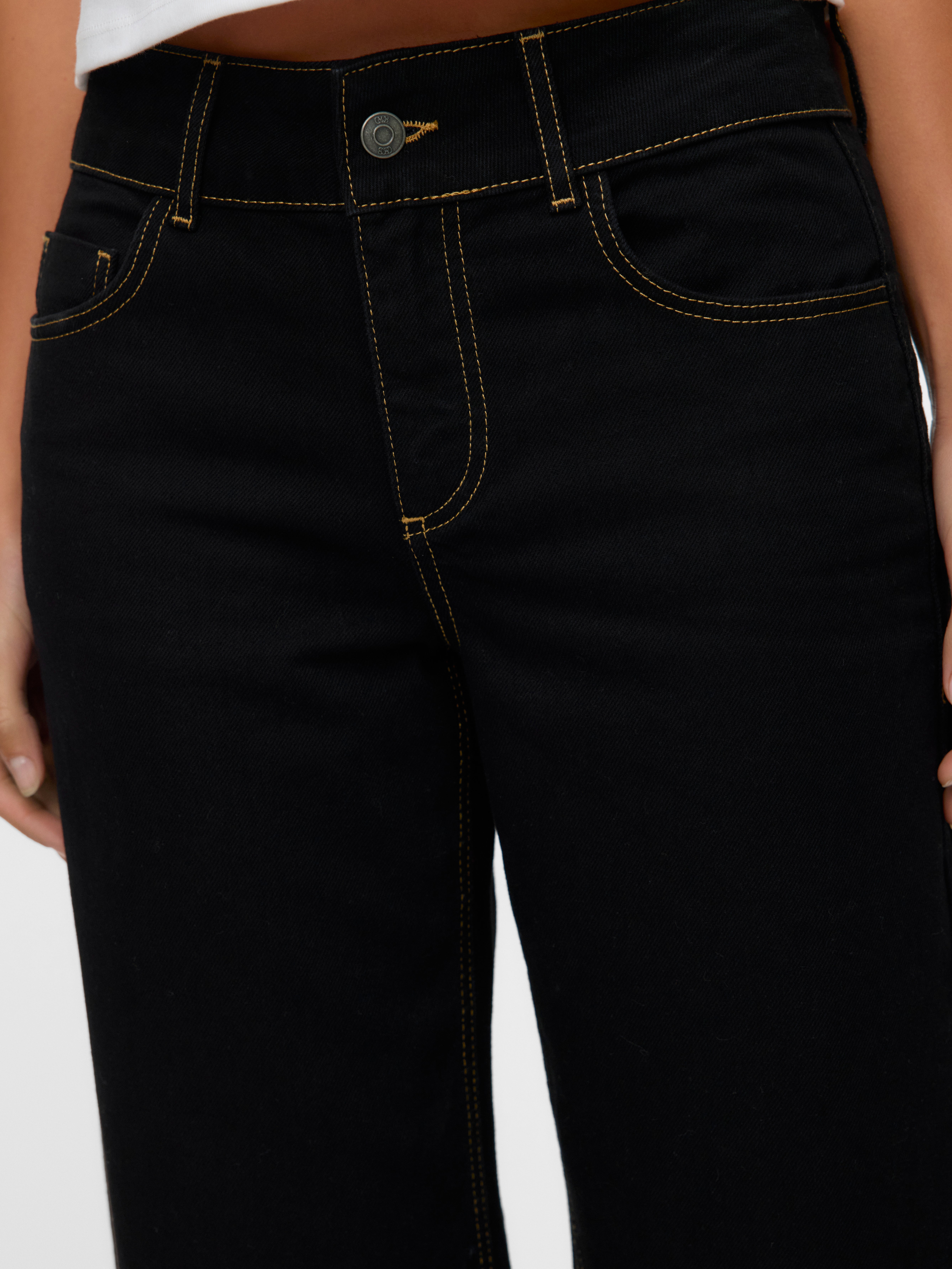 SNRANCY Mid rise Wide leg fit Jeans