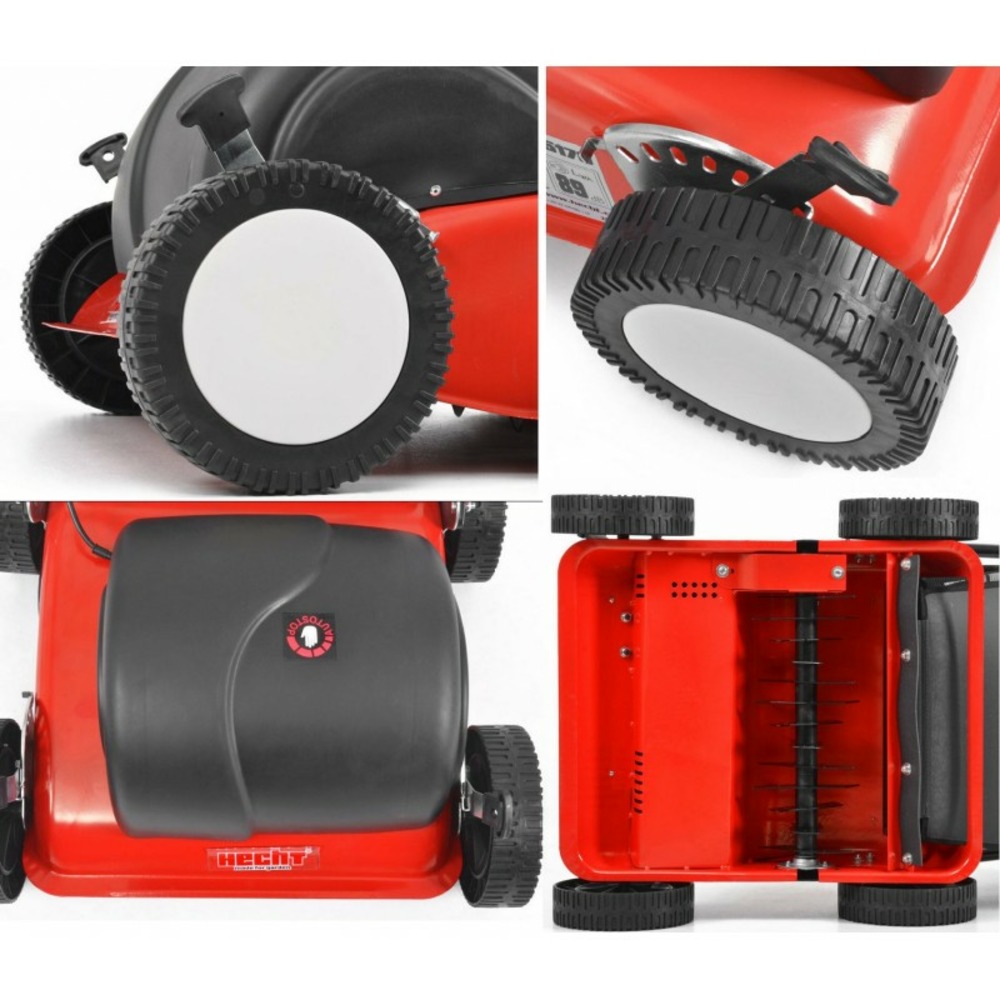 H 1739 scarificateur aérateur électrique 1700w bac 50l 26 couteaux jusqu’à 6 niveaux profondeur réglable