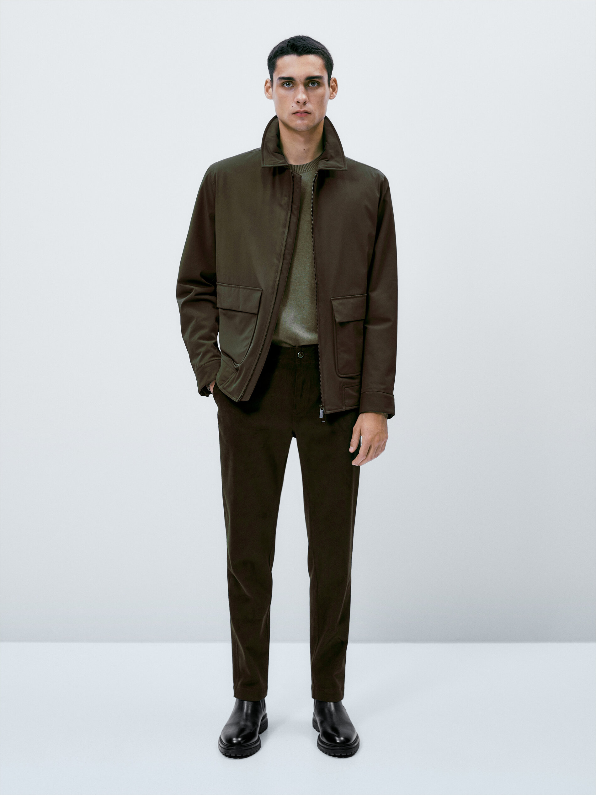 Jaqueta bomber Chaqueta bi-stretch - CAQUI