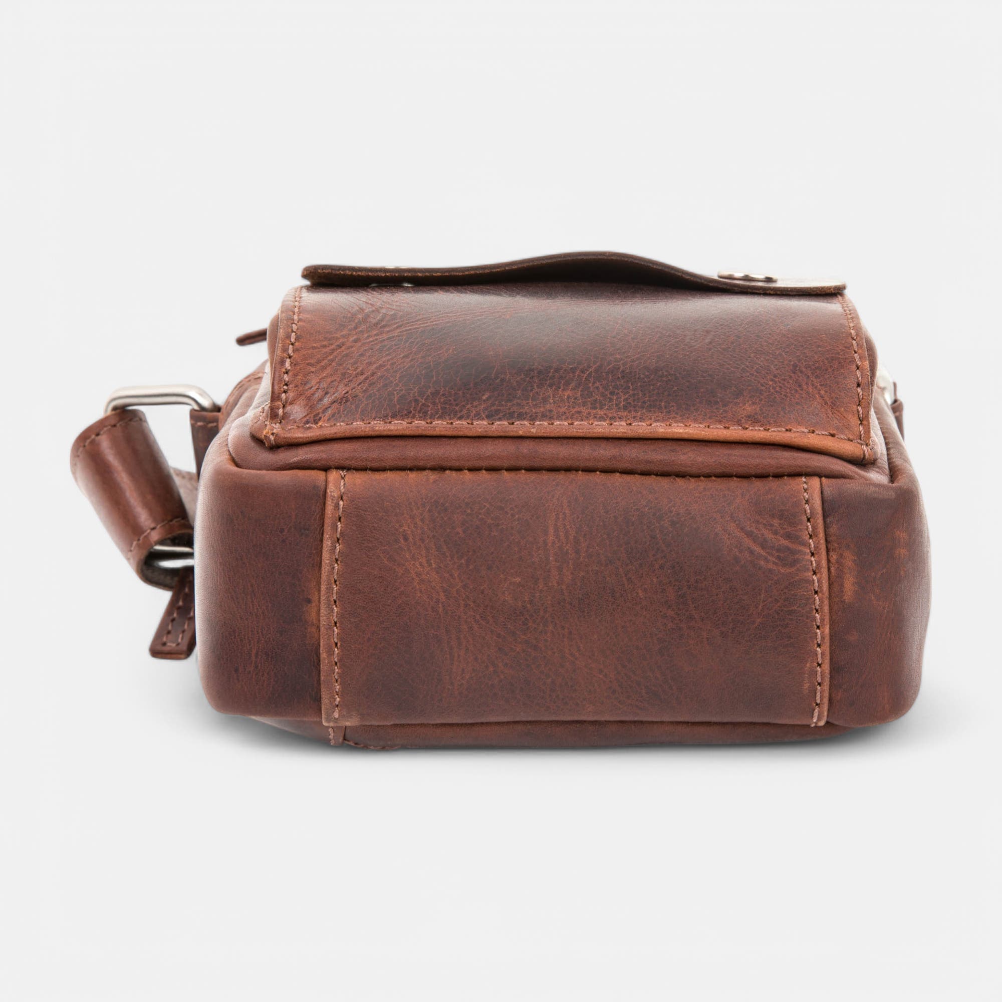 Sac homme en cuir marron