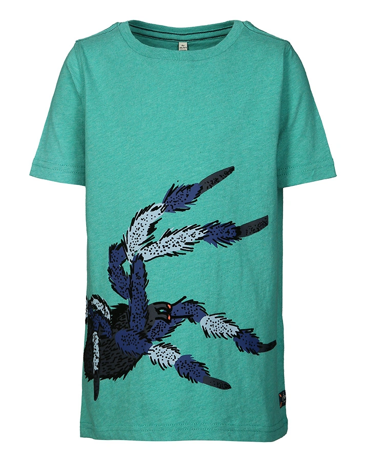 T-Shirt FINLAY SPIDER in petrol