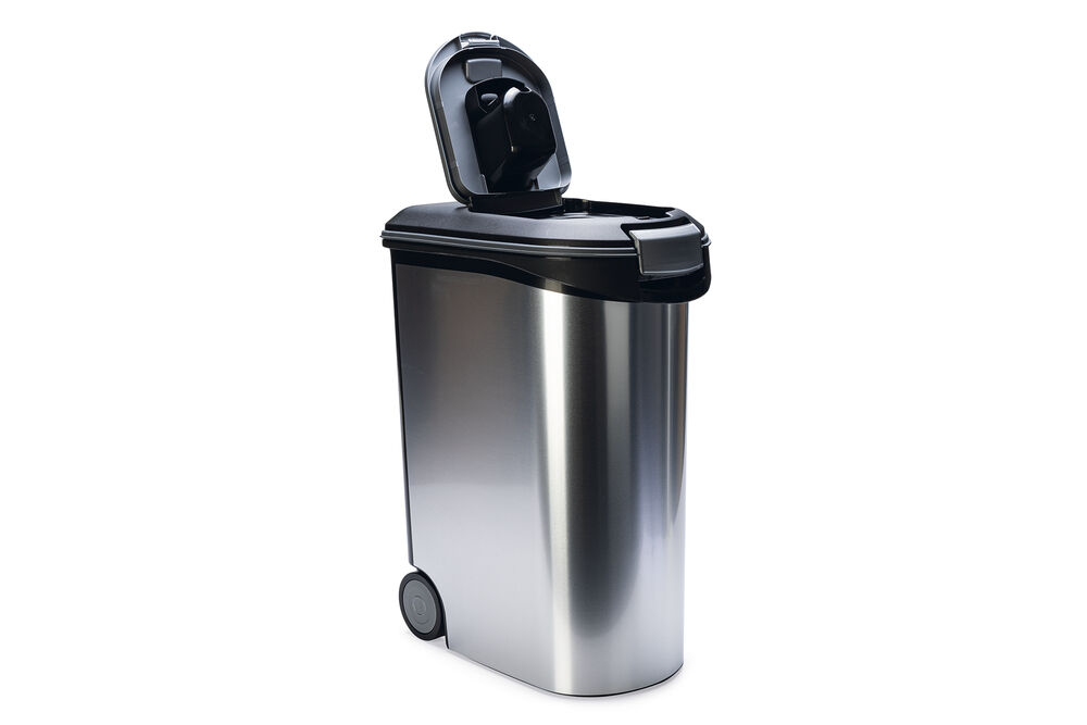 Curver Hond - Voercontainer - 54 Liter - Zilver