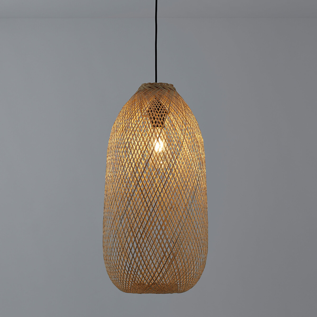 LA REDOUTE INTERIORS<br>Luminária pendente em bambu Ø30 cm, Ezia