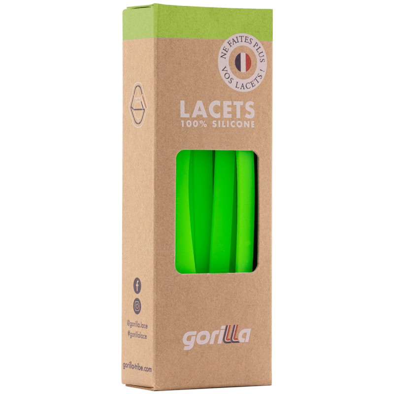 Gorilla Gorilla Lacets Larges Vert Néon