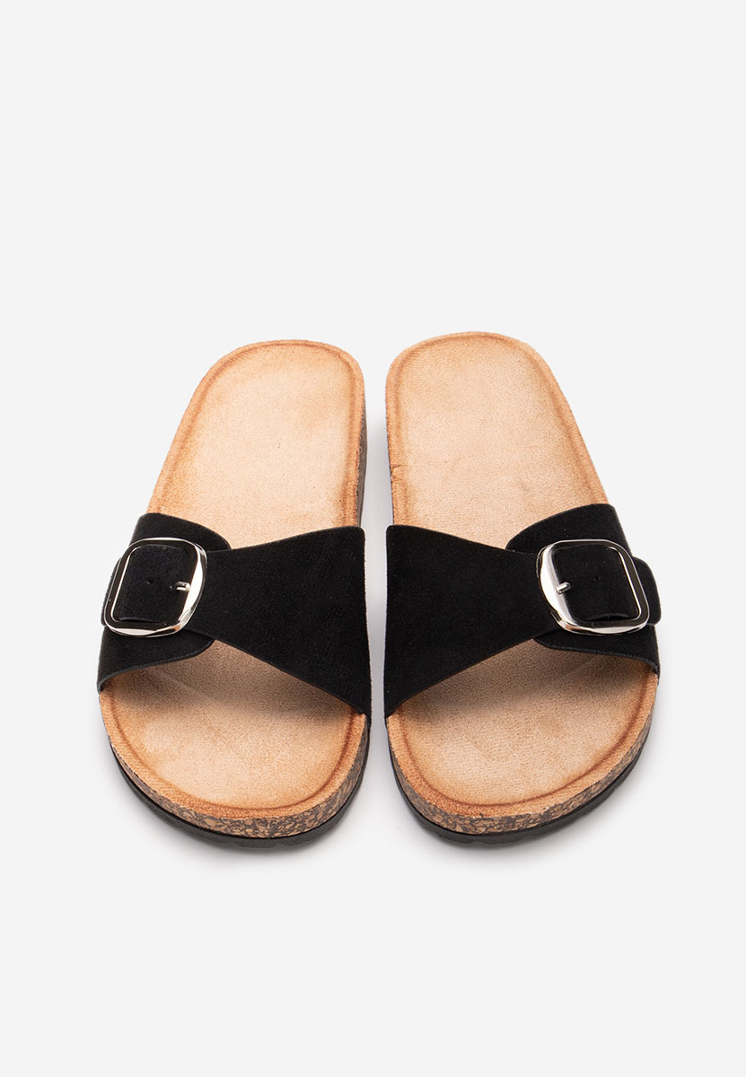 Pantoufles pour femme noirs Andrina