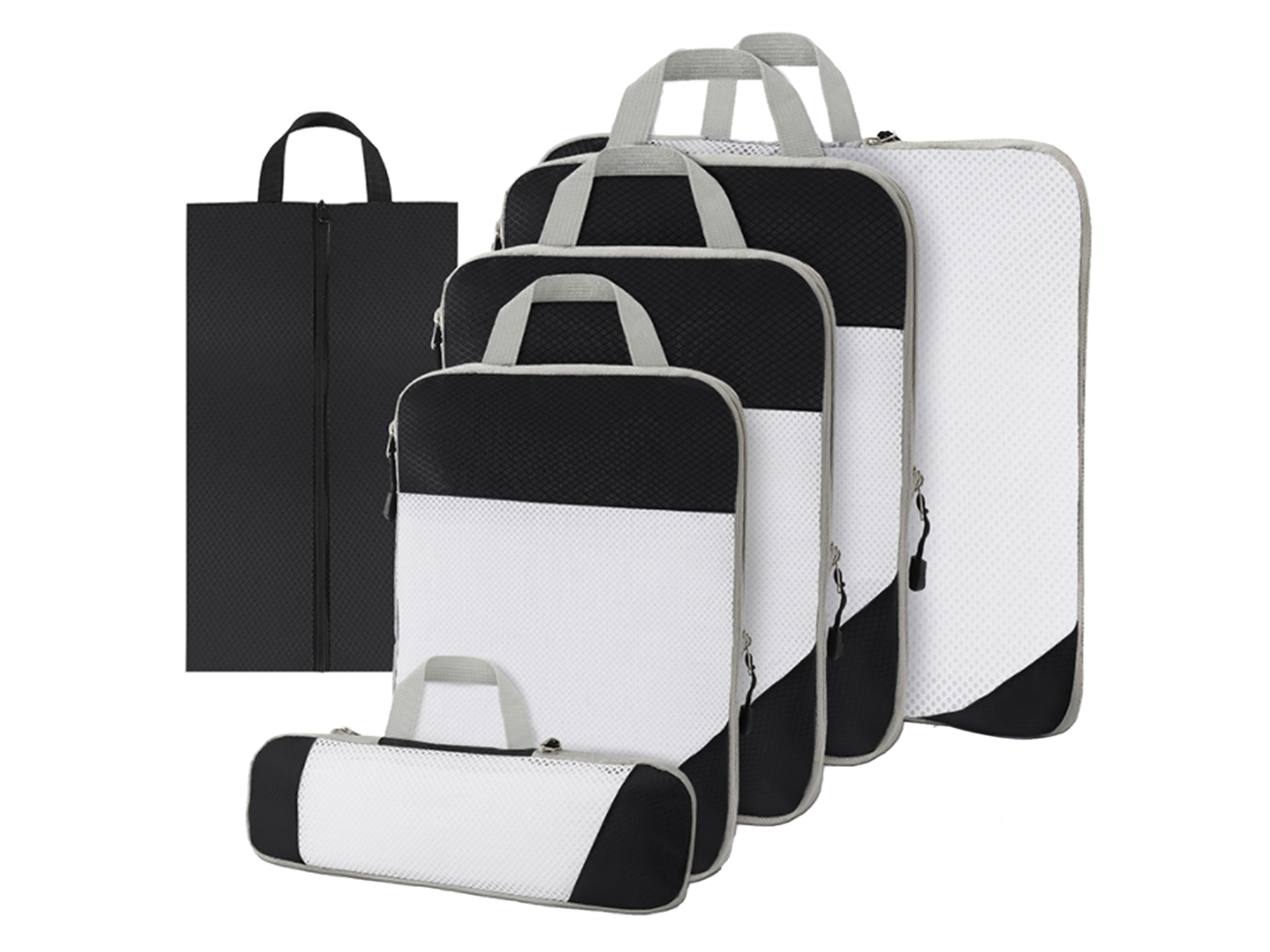 Thousandtravelmiles Black Packing Cubes - Set van 6