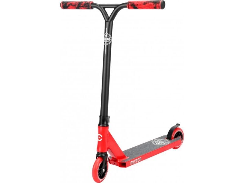 Motion Motion Freestyle Scooter Rookie Pro Schwarz/Rot Leichter und stabiler Freestyle-Scooter für Anfänger