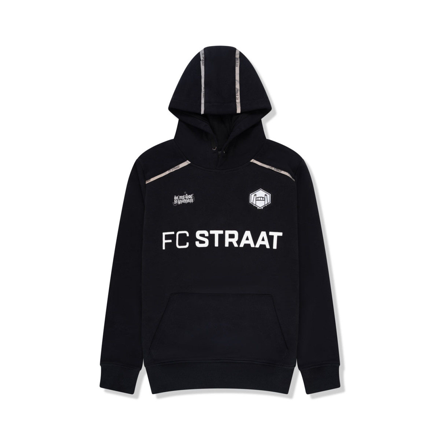 Touzani Angora Kiko Trainingspak Hooded Kids Zwart Wit