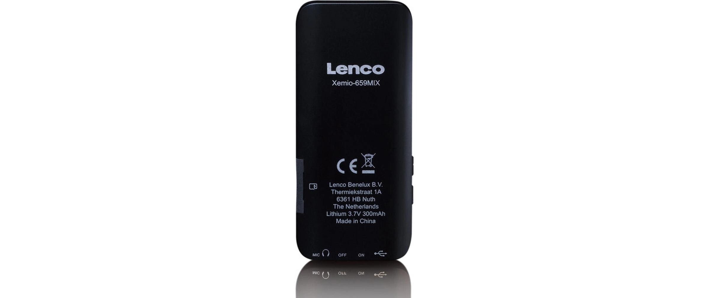 MP3 Player Xemio-659 Grau; SchwarzMP3-Player mit 4 GB Micro SD Speicherkarte